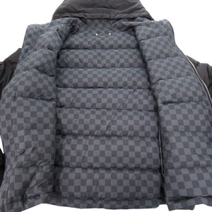 美品 ルイ ヴィトン ダミエ グラフィット RM132D H2BS48PHU リバーシブル ダウンジャケット サイズ50 メンズ ブラック LV 0641【中古】LOUIS VUITTON