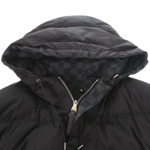 美品 ルイ ヴィトン ダミエ グラフィット RM132D H2BS48PHU リバーシブル ダウンジャケット サイズ50 メンズ ブラック LV 0641【中古】LOUIS VUITTON