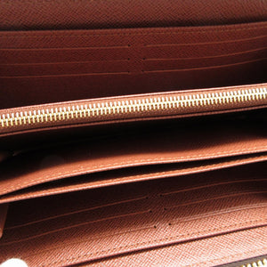 新品同様 ルイヴィトン ジッピーウォレット モノグラム M42616 ブラウン 茶 ラウンドファスナー長財布 財布 0673【中古】LOUIS VUITTON