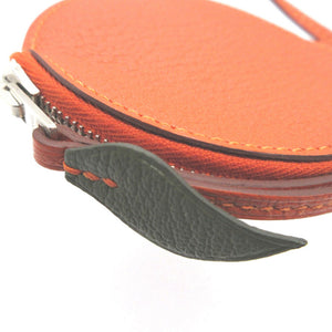 新品同様 エルメス トゥッティ フルッティ X刻印(2016年製) シェーブル オレンジ コインケース 0689【中古】HERMES