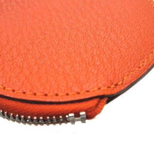 新品同様 エルメス トゥッティ フルッティ X刻印(2016年製) シェーブル オレンジ コインケース 0689【中古】HERMES