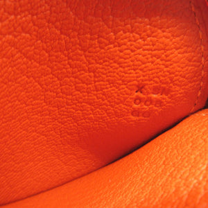 新品同様 エルメス トゥッティ フルッティ X刻印(2016年製) シェーブル オレンジ コインケース 0689【中古】HERMES
