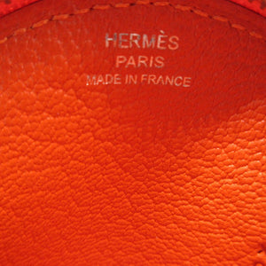 新品同様 エルメス トゥッティ フルッティ X刻印(2016年製) シェーブル オレンジ コインケース 0689【中古】HERMES