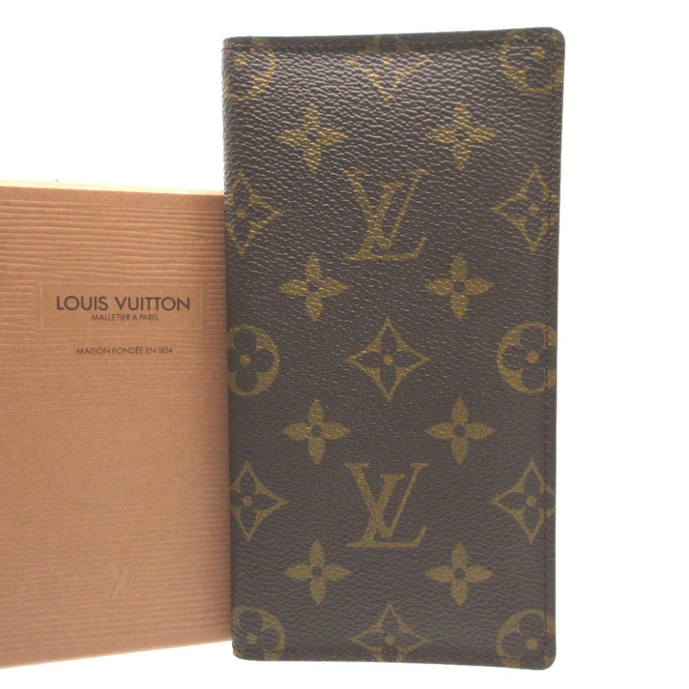新品同様 ルイヴィトン R20599 モノグラム ポケットダイアリー ブラウン 茶 カードケース 0702【中古】LOUIS VUITTON