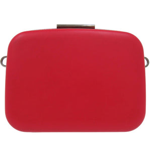 美品 バレンシアガ ランチボックスケース LUNCH BOX MINI CASE ショルダーバッグ 638324 樹脂系 ラムスキン レッド 0731【中古】BALENCIAGA