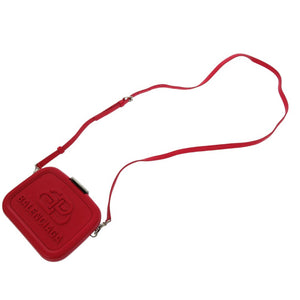 美品 バレンシアガ ランチボックスケース LUNCH BOX MINI CASE ショルダーバッグ 638324 樹脂系 ラムスキン レッド 0731【中古】BALENCIAGA