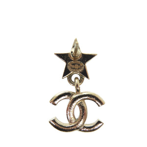 美品 シャネル スターモチーフ ココマーク ラインストーン ゴールド F23 ピアス アクセサリー 0733【中古】CHANEL