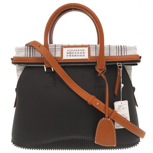 未使用 メゾン マルジェラ 5AC ラバー ブラック トートバッグ 0739【中古】Maison Margiela