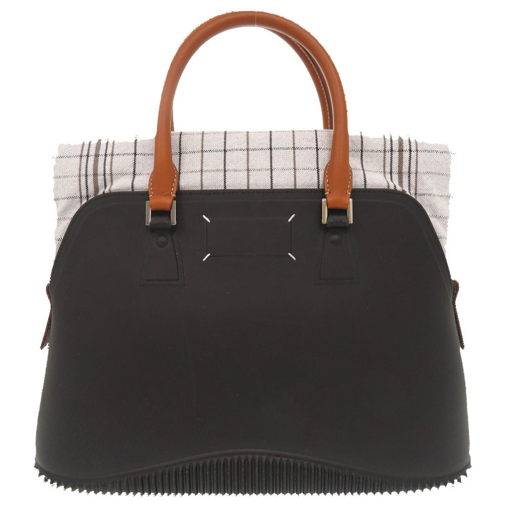 未使用 メゾン マルジェラ 5AC ラバー ブラック トートバッグ 0739【中古】Maison Margiela