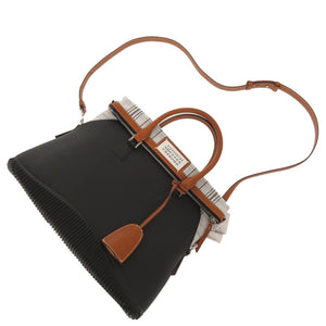 未使用 メゾン マルジェラ 5AC ラバー ブラック トートバッグ 0739【中古】Maison Margiela