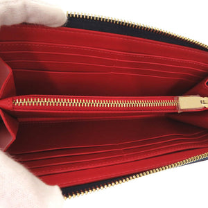 新品同様 クリスチャンルブタン パネトーネ PANETTONE マルチメタル スパイクウォレット レザー ネイビー レッド 紺 赤 長財布 0744【中古】Christian Louboutin