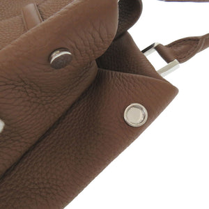 新品同様 カミーユフォルネ 2WAY ショルダーバック レザー ブラウン パープル 茶色 ショルダーバッグ 0752【中古】Camille Fournet