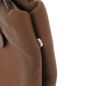 新品同様 カミーユフォルネ 2WAY ショルダーバック レザー ブラウン パープル 茶色 ショルダーバッグ 0752【中古】Camille Fournet