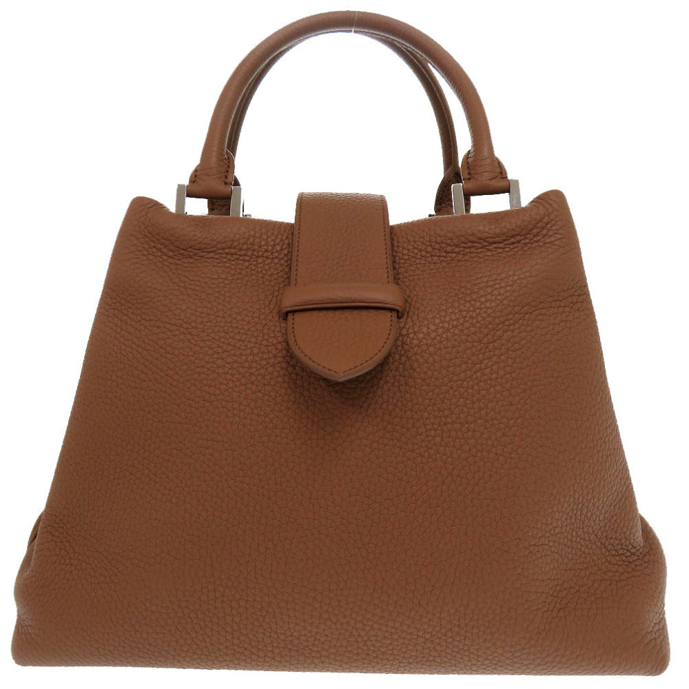 新品同様 カミーユフォルネ 2WAY ショルダーバック レザー ブラウン パープル 茶色 ショルダーバッグ 0752【中古】Camille Fournet