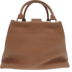 新品同様 カミーユフォルネ 2WAY ショルダーバック レザー ブラウン パープル 茶色 ショルダーバッグ 0752【中古】Camille Fournet