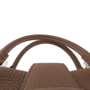 新品同様 カミーユフォルネ 2WAY ショルダーバック レザー ブラウン パープル 茶色 ショルダーバッグ 0752【中古】Camille Fournet