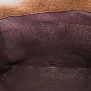 新品同様 カミーユフォルネ 2WAY ショルダーバック レザー ブラウン パープル 茶色 ショルダーバッグ 0752【中古】Camille Fournet