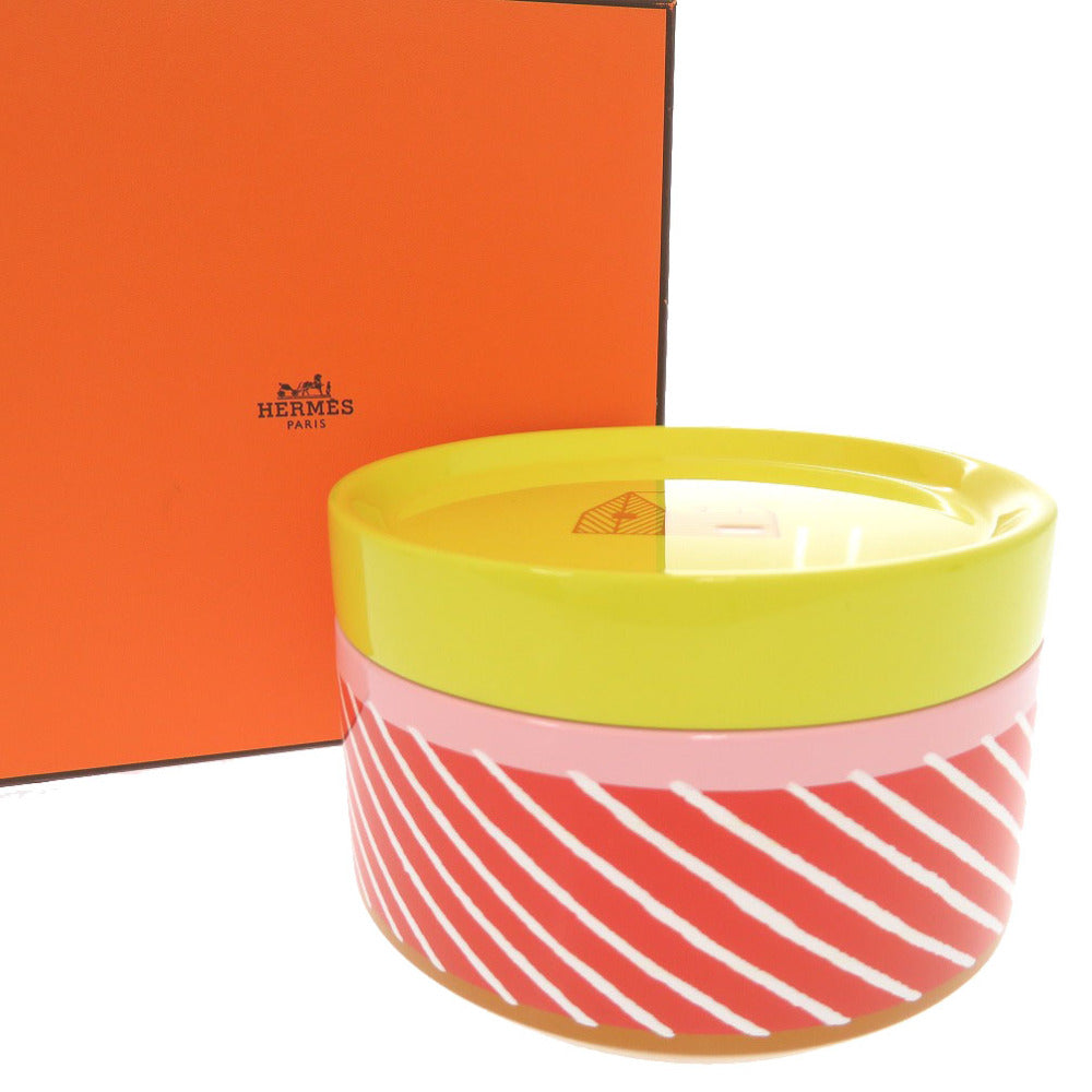 新品同様 エルメス ボックス カバン MM ジョーヌ・シトロン ラッカーウッド ハンドペイント ウッド ジョーヌ・シトロン イエロー 黄色 その他雑貨 0756【中古】HERMES