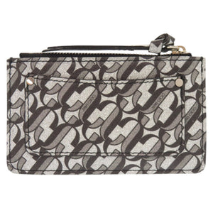 新品同様 ジミーチュウ ナンシー レザー シルバー グレー ブラック コインケース キーケース 0776【中古】JIMMY CHOO