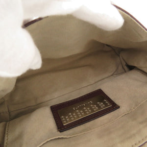 新品同様 ザネラート ポスティーナ レザー ボルドー ブラウン 紫色 茶色 ハンドバッグ 0817【中古】ZANELLATO