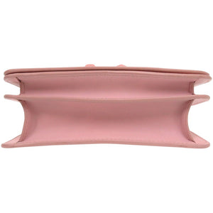 新品同様 ケンゾー Kandy ロゴプレート クロスボディバッグ FA52SA320L2434 ショルダーバッグ レザー ピンク 0888【中古】KENZO