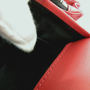 未使用 ケンゾー FA62PM318L24 レザー レッド シルバー ブラック 赤 長財布 0890【中古】KENZO レディース