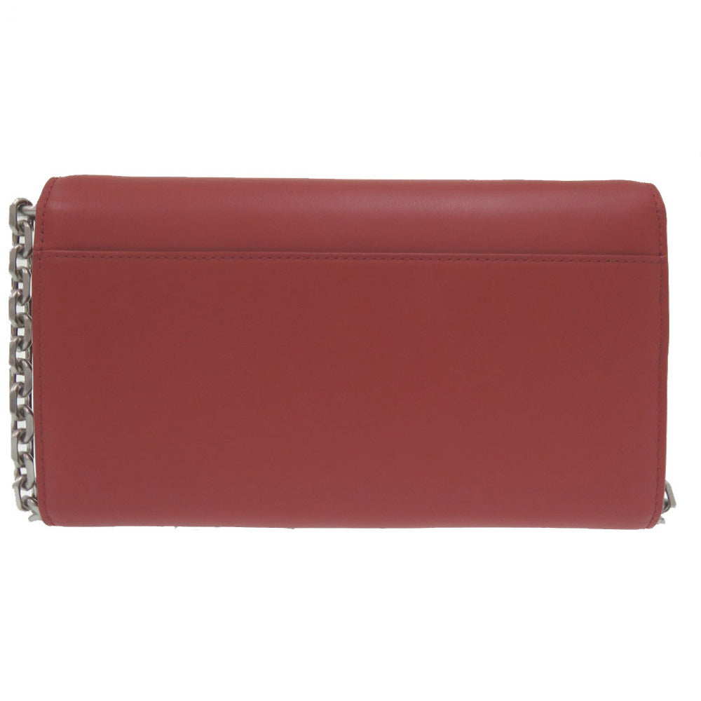 未使用 ケンゾー FA62PM318L24 レザー レッド シルバー ブラック 赤 長財布 0890【中古】KENZO レディース