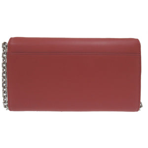 未使用 ケンゾー FA62PM318L24 レザー レッド シルバー ブラック 赤 長財布 0890【中古】KENZO レディース