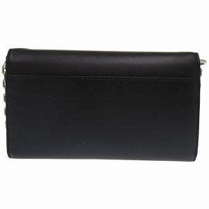 未使用 ケンゾー FA62PM318L24 レザー ブラック ショルダーバッグ チェーンウォレット 黒 0891【中古】KENZO