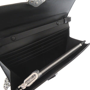 未使用 ケンゾー FA62PM318L24 レザー ブラック ショルダーバッグ チェーンウォレット 黒 0891【中古】KENZO