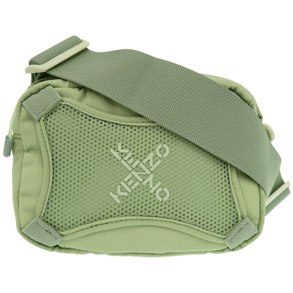 未使用品 ケンゾー クロスロゴ ショルダーバッグ FA65SA218F21 ウエストバッグ ボディバッグ クロスボディ ライトグリーン 0892【中古】KENZO