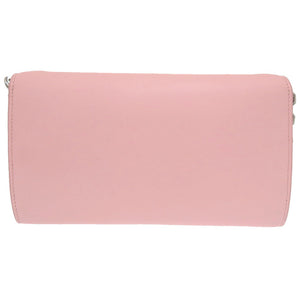 新品同様 ケンゾー FA52PM318L24 34 レザー ライトピンク シルバー ブラック ピンク 長財布 0893【中古】KENZO