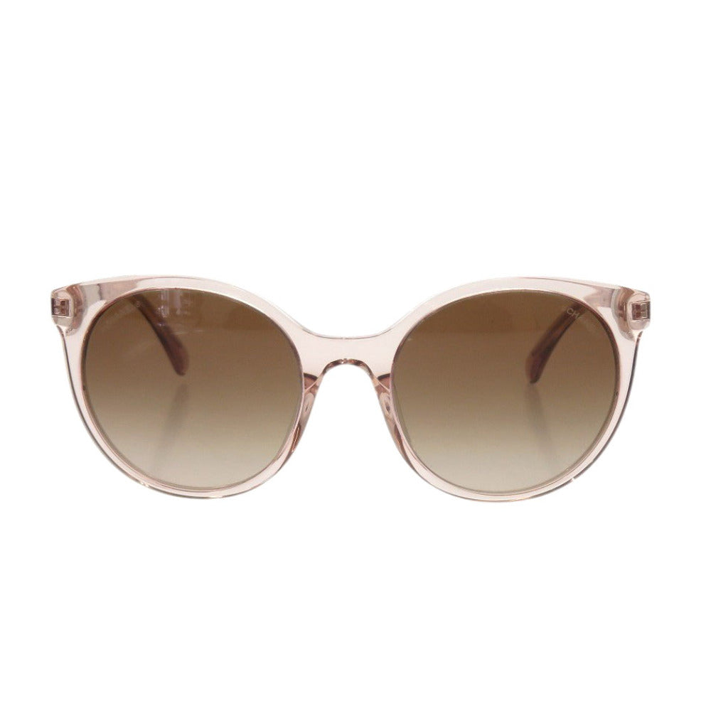 美品 シャネル 5440-A サイドロゴ ブラウングラデーション ピンク サングラス 0942【中古】CHANEL