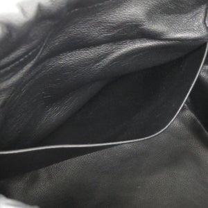 新品同様 ジルサンダー ストロー/レザー ベージュ ドローストリング ショルダーバッグ 0954【中古】JIL SANDER