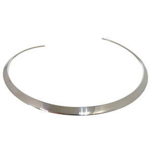 グッチ プレート ネックカフ チョーカー シルバー925 0968【中古】GUCCI