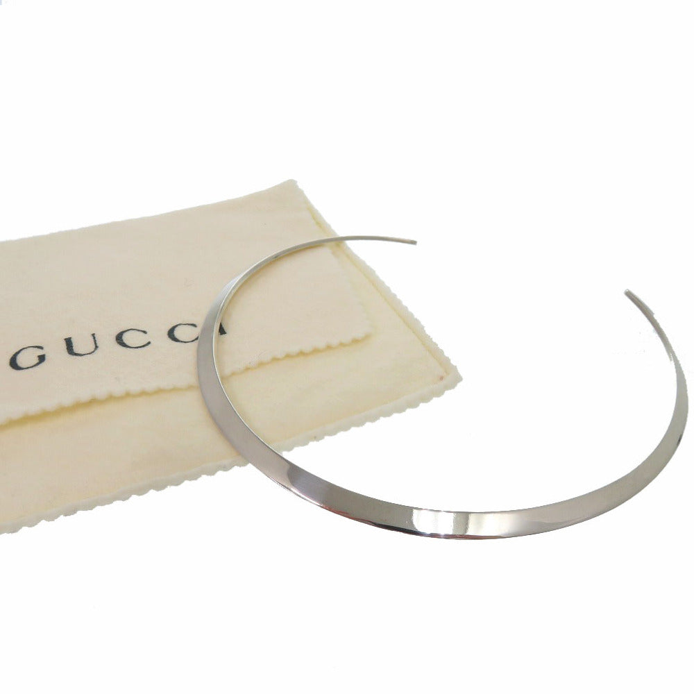 グッチ プレート ネックカフ チョーカー シルバー925 0968【中古】GUCCI
