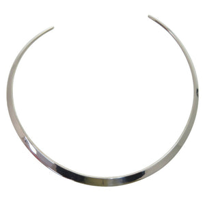 グッチ プレート ネックカフ チョーカー シルバー925 0968【中古】GUCCI