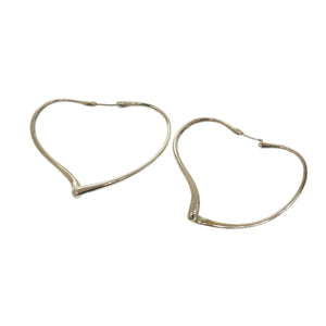 ティファニー オープンハート シルバー925 ピアス アクセサリー 0973 【中古】 TIFFANY&Co.
