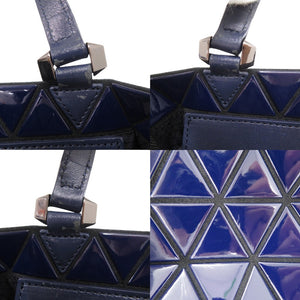 イッセイミヤケ BAO BAO バオバオ 2Wayハンドバッグ ショルダーバッグ BB01AG303 ネイビー 0985【中古】ISSEY MIYAKE