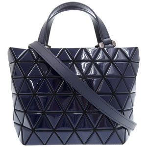 イッセイミヤケ BAO BAO バオバオ 2Wayハンドバッグ ショルダーバッグ BB01AG303 ネイビー 0985【中古】ISSEY MIYAKE
