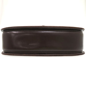 グッチ バンブー ターンロック ハンドバッグ レザー ブラウン 0988【中古】GUCCI