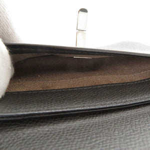 新品同様 ヴァレクストラ スプリッツァ チェーンショルダーバッグ レザー ブラック シルバー 黒 ショルダーバッグ 1046【中古】Valextra