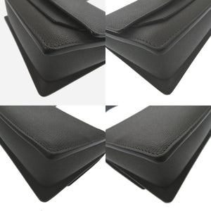 新品同様 ヴァレクストラ スプリッツァ チェーンショルダーバッグ レザー ブラック シルバー 黒 ショルダーバッグ 1046【中古】Valextra