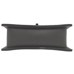 新品同様 ヴァレクストラ スプリッツァ チェーンショルダーバッグ レザー ブラック シルバー 黒 ショルダーバッグ 1046【中古】Valextra