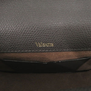 新品同様 ヴァレクストラ スプリッツァ チェーンショルダーバッグ レザー ブラック シルバー 黒 ショルダーバッグ 1046【中古】Valextra
