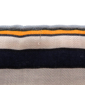 新品同様  エルメス カレジェアン カレ140 LOCOMOTION カシミヤ シルク スカーフ ホワイト ブルー イエロー 白 青 黄色 1107【中古】HERMES