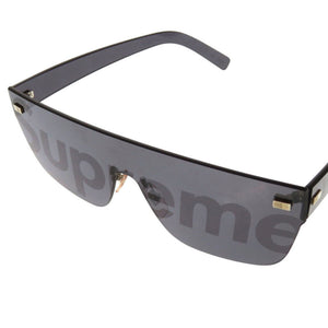 美品 ルイ ヴィトン × supreme シュプリーム CITY MASK SP シティ マスク SP Z0986U プラスチック ブラック サングラス LV 1109【中古】LOUIS VUITTON メンズ