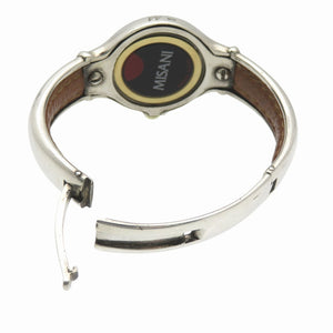 ミザーニ キャデラック シルバー 925 クオーツ 腕時計 銀無垢/レザー シェル文字盤 1162【中古】MISANI レディース