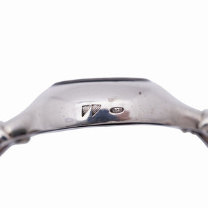 ミザーニ キャデラック シルバー 925 クオーツ 腕時計 銀無垢/レザー シェル文字盤 1162【中古】MISANI レディース