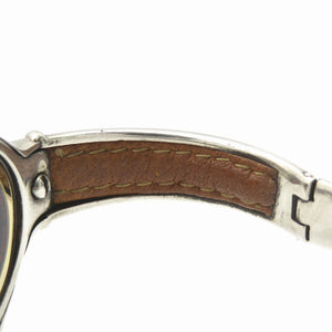 ミザーニ キャデラック シルバー 925 クオーツ 腕時計 銀無垢/レザー シェル文字盤 1162【中古】MISANI レディース